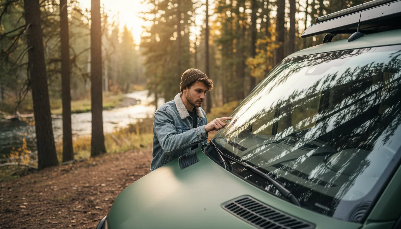 découvrez comment gérer efficacement les réparations en cas de bris de glace sur votre fourgon aménagé avant de prendre la route, pour un départ serein et sécurisé.