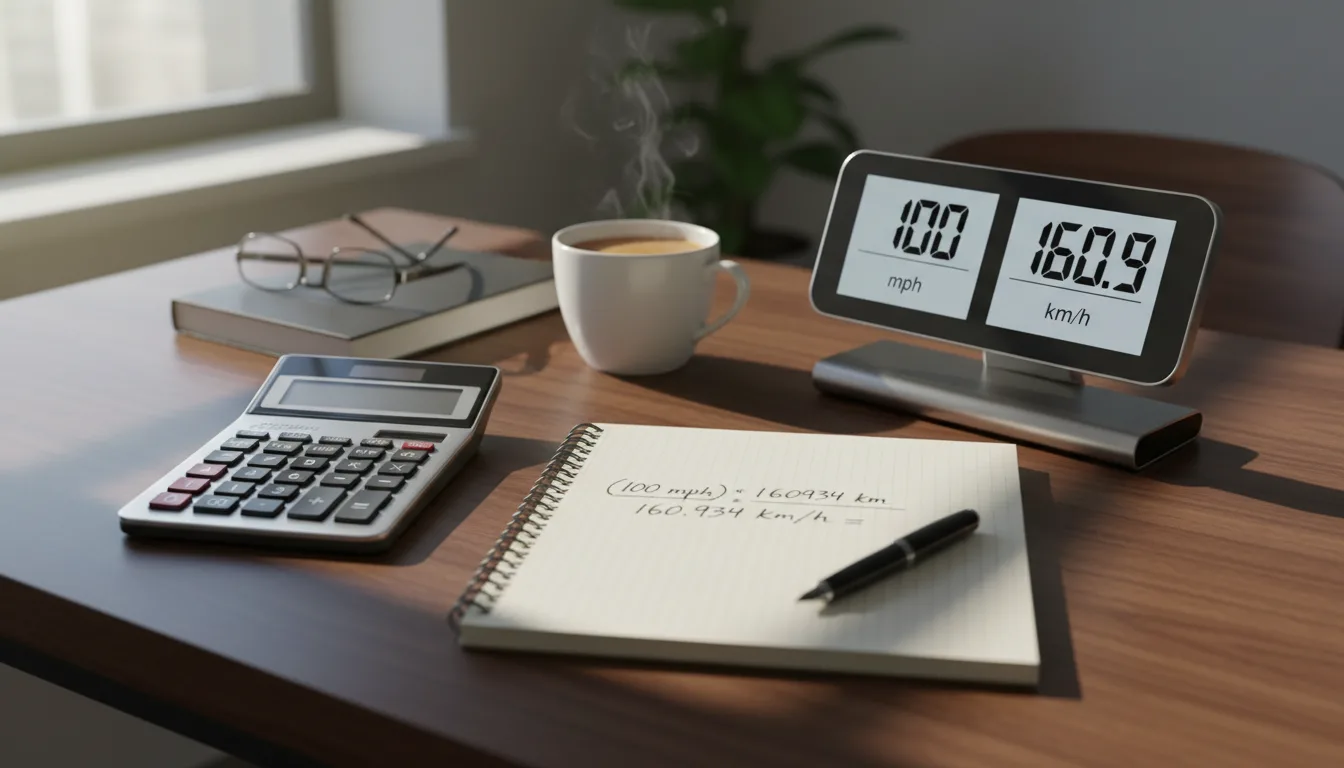 apprenez comment convertir facilement 100 mph en km/h avec des explications claires et un calcul simple pour comprendre cette conversion courante.